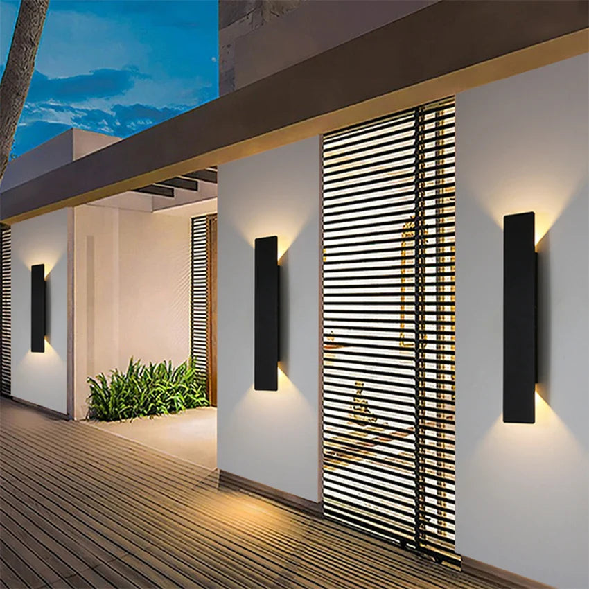 Modern Outdoor LED Wall Light – Up & Down Waterproof Facade Lamp
