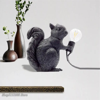 Squirrel LED Decorative Light – Designer Figure with Bulb, Indoor & Outdoor