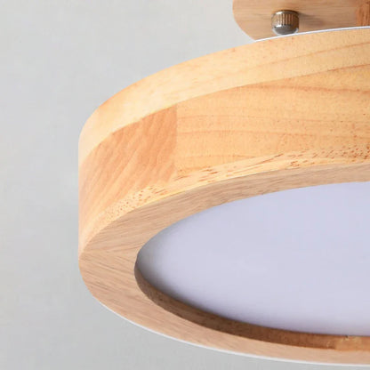 Modern Wooden LED Ceiling Light