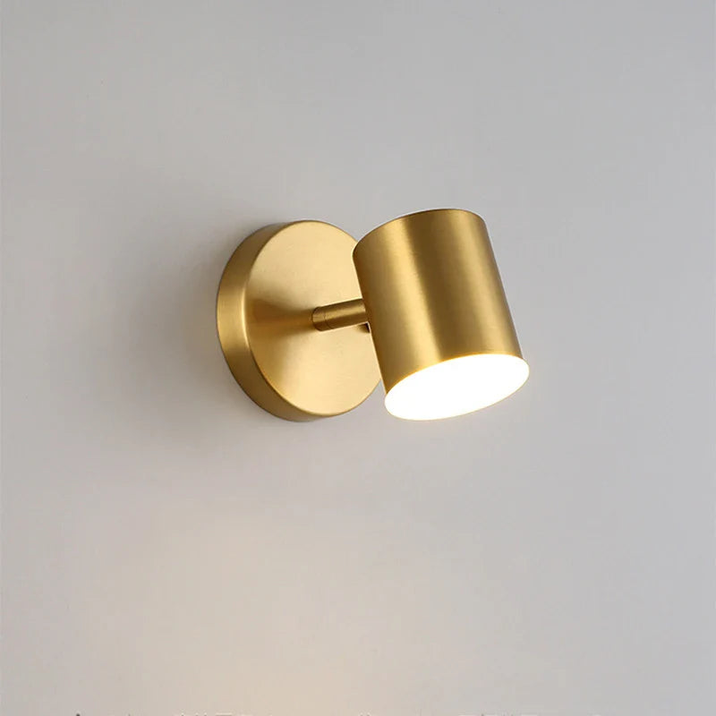Modern LED Wall Light with Gold Finish