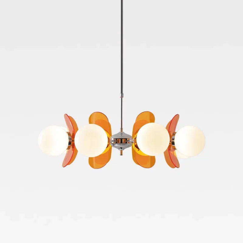 Retro Bauhaus Pendant Light with Globe Shades