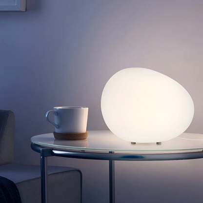 Stone-Shaped Table Lamp – Minimalist Organic Design