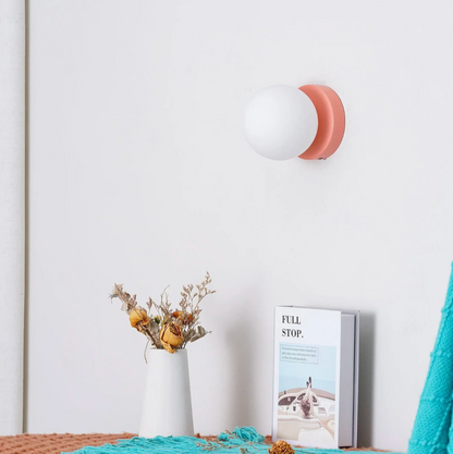 Modern Wall Light with Globe Shade – Minimalist Design