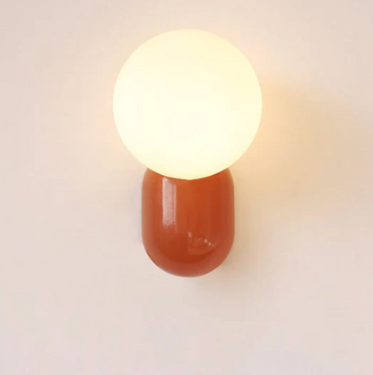 Modern Globe LED Wall Light – Designer Spherical Wall Light