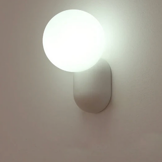 Modern Globe LED Wall Light – Designer Spherical Wall Light