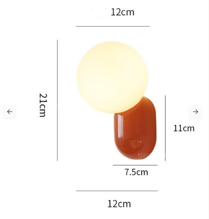 Modern Globe LED Wall Light – Designer Spherical Wall Light