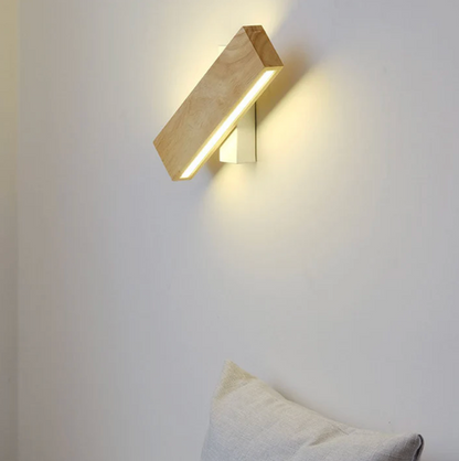 Wooden LED Wall Light – Minimalist Linear Design