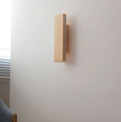 Wooden LED Wall Light – Minimalist Linear Design