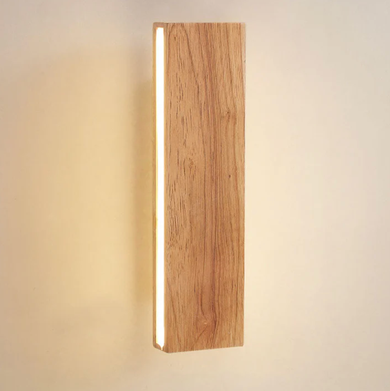 Wooden LED Wall Light – Minimalist Linear Design