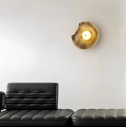 Designer LED Wall Light with Organic Shaped Shade