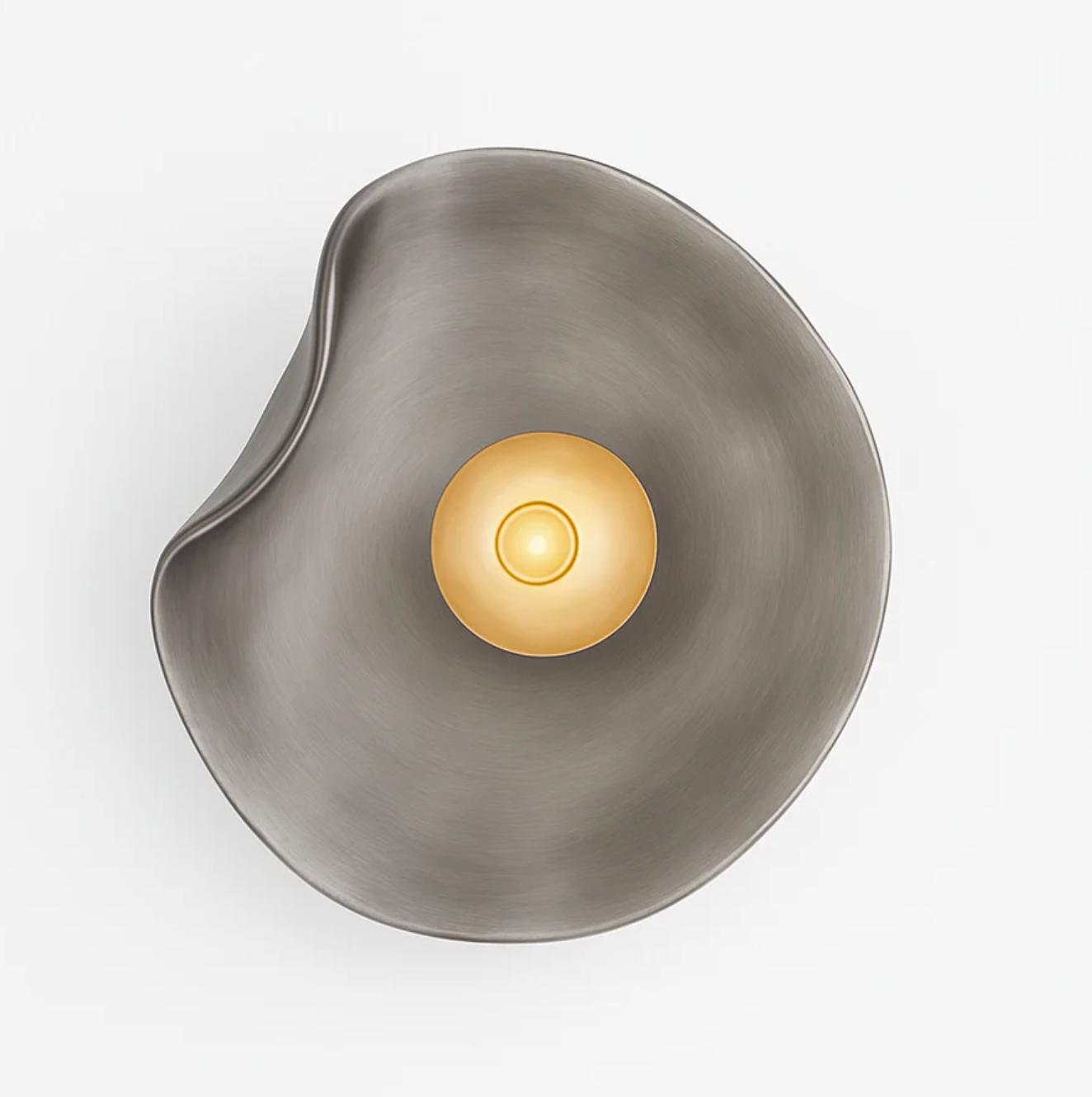 Designer LED Wall Light with Organic Shaped Shade