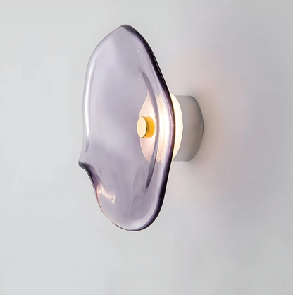 Designer LED Wall Light with Organic Shaped Shade