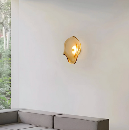 Designer LED Wall Light with Organic Shaped Shade