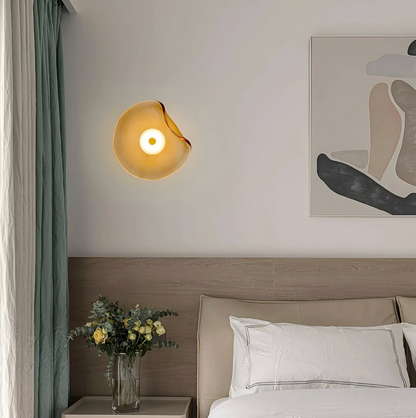 Designer LED Wall Light with Organic Shaped Shade