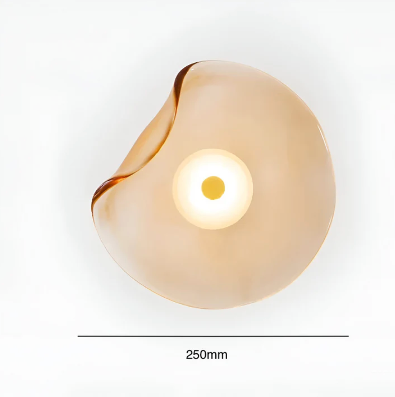 Designer LED Wall Light with Organic Shaped Shade