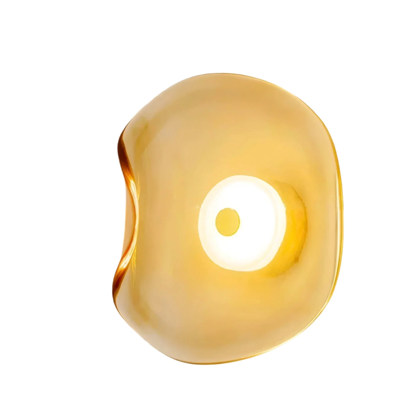 Designer LED Wall Light with Organic Shaped Shade