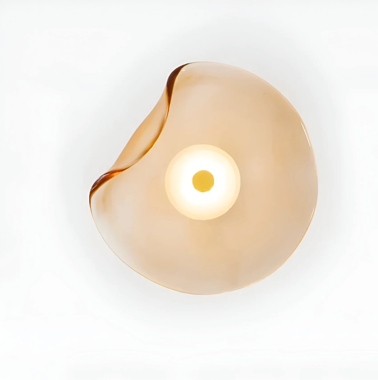 Designer LED Wall Light with Organic Shaped Shade