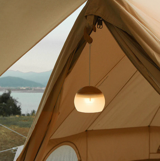 Portable LED Camping Lantern with Handle – Outdoor & Scandi Style