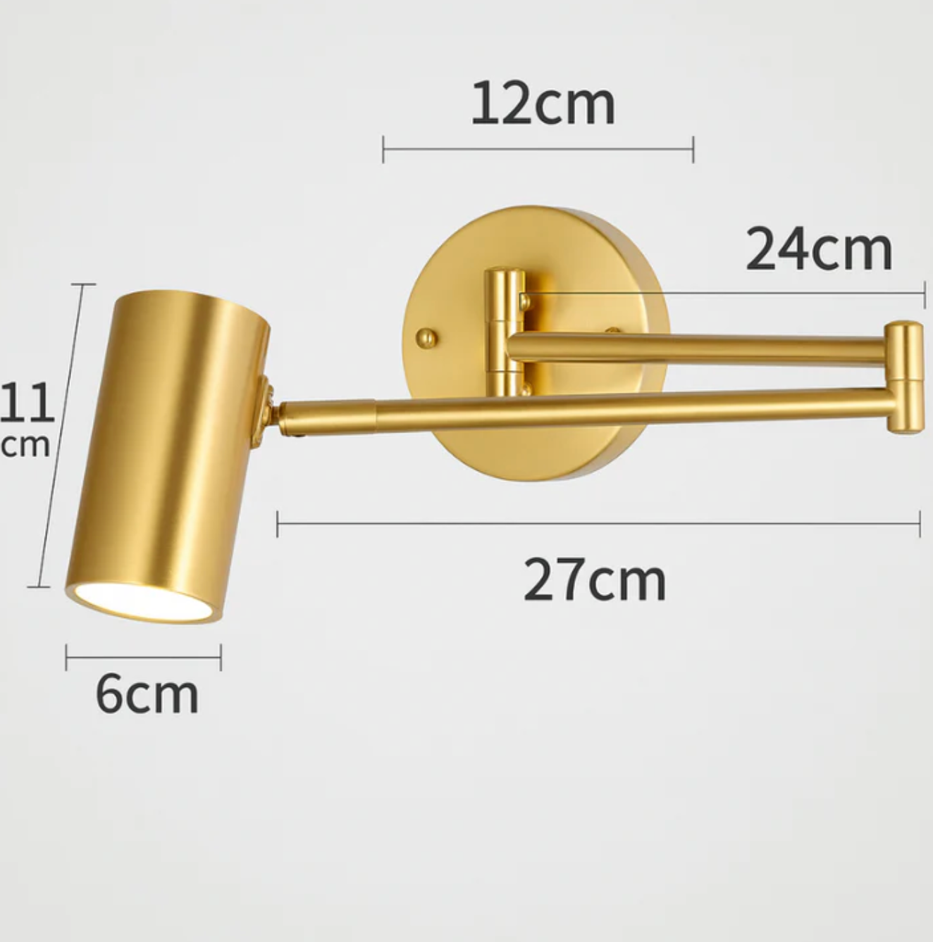 Adjustable Arm Wall Light – Minimalist Spot Light
