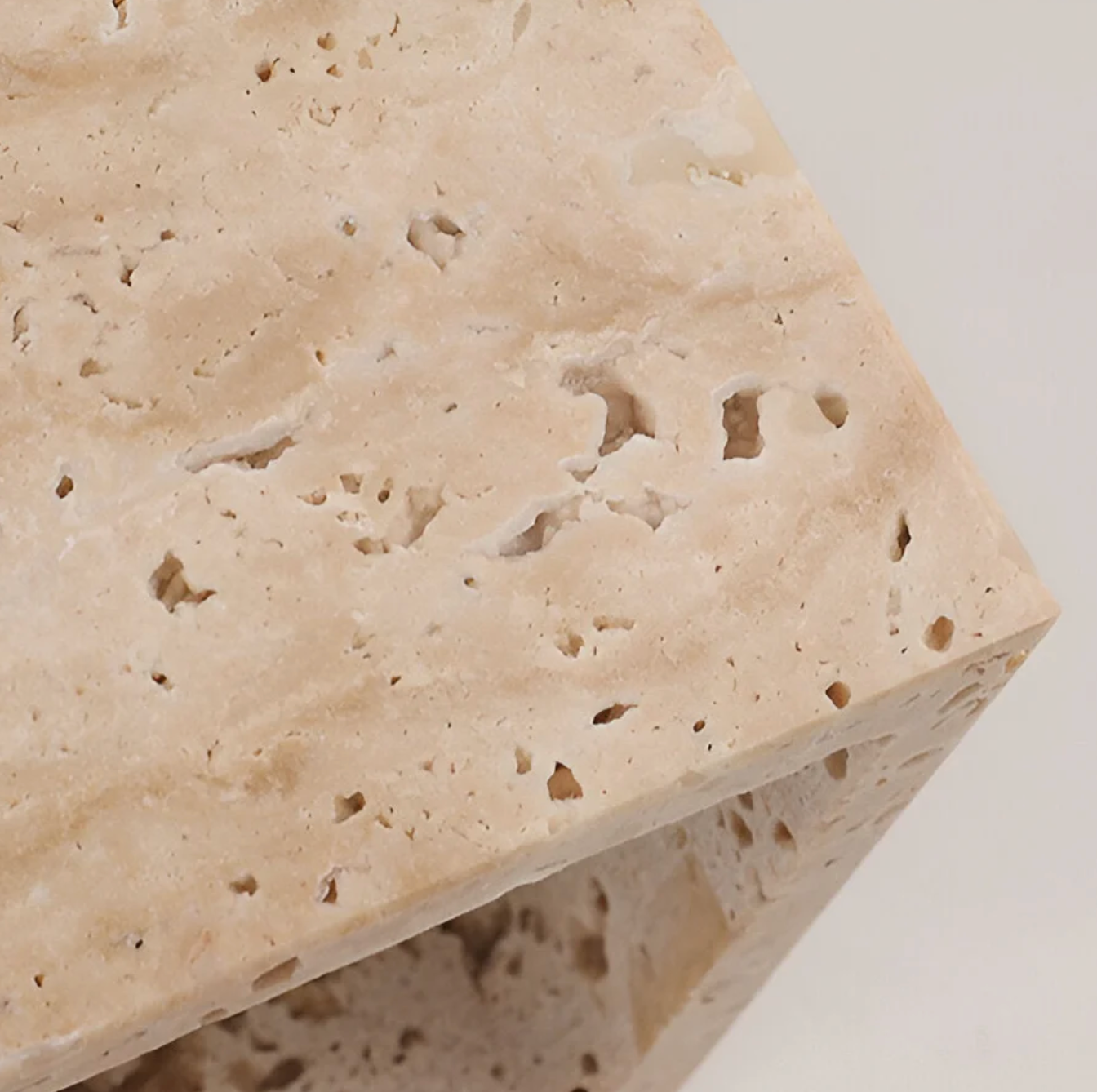 Natural Travertine Stone Wall Light – Minimalist Geometric Design