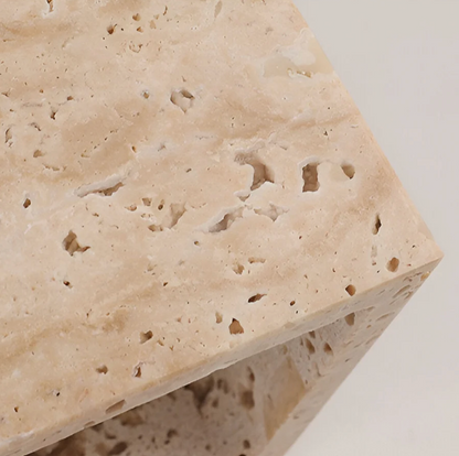 Natural Travertine Stone Wall Light – Minimalist Geometric Design