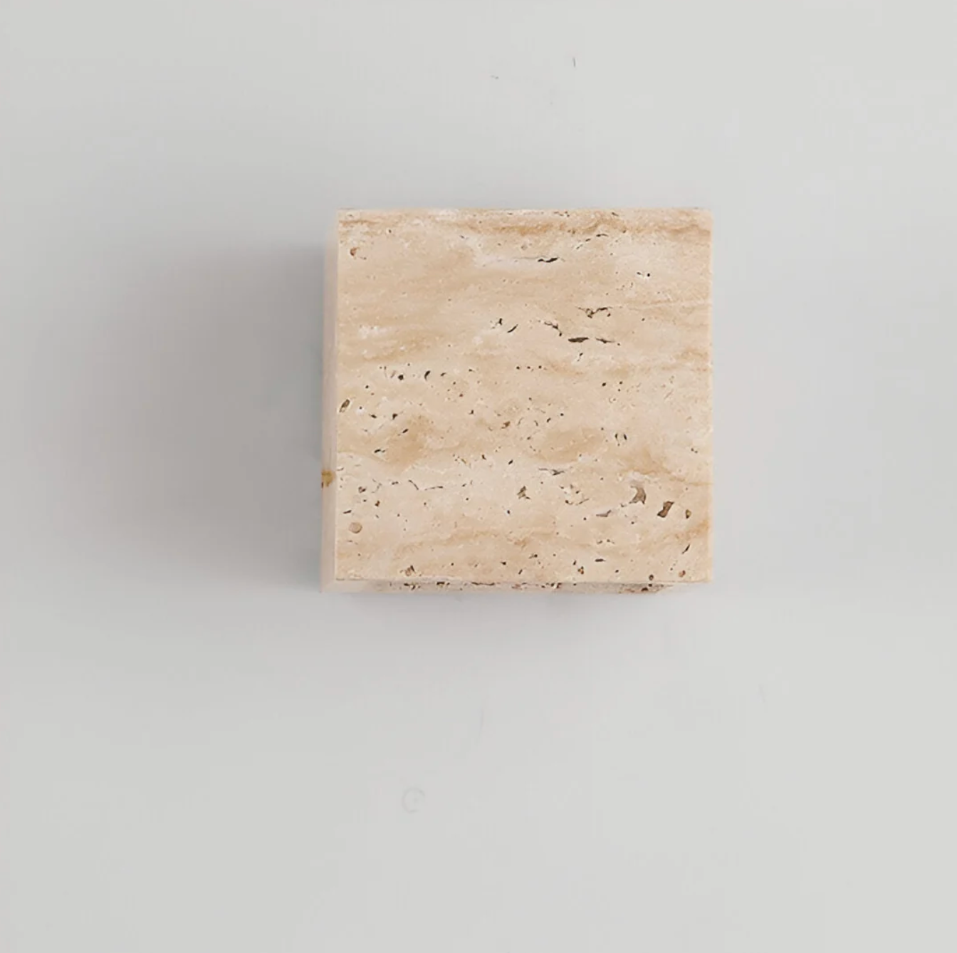 Natural Travertine Stone Wall Light – Minimalist Geometric Design