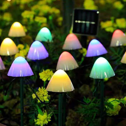 Solar LED Mushroom Garden Lights – Decorative Outdoor Lighting RGB
