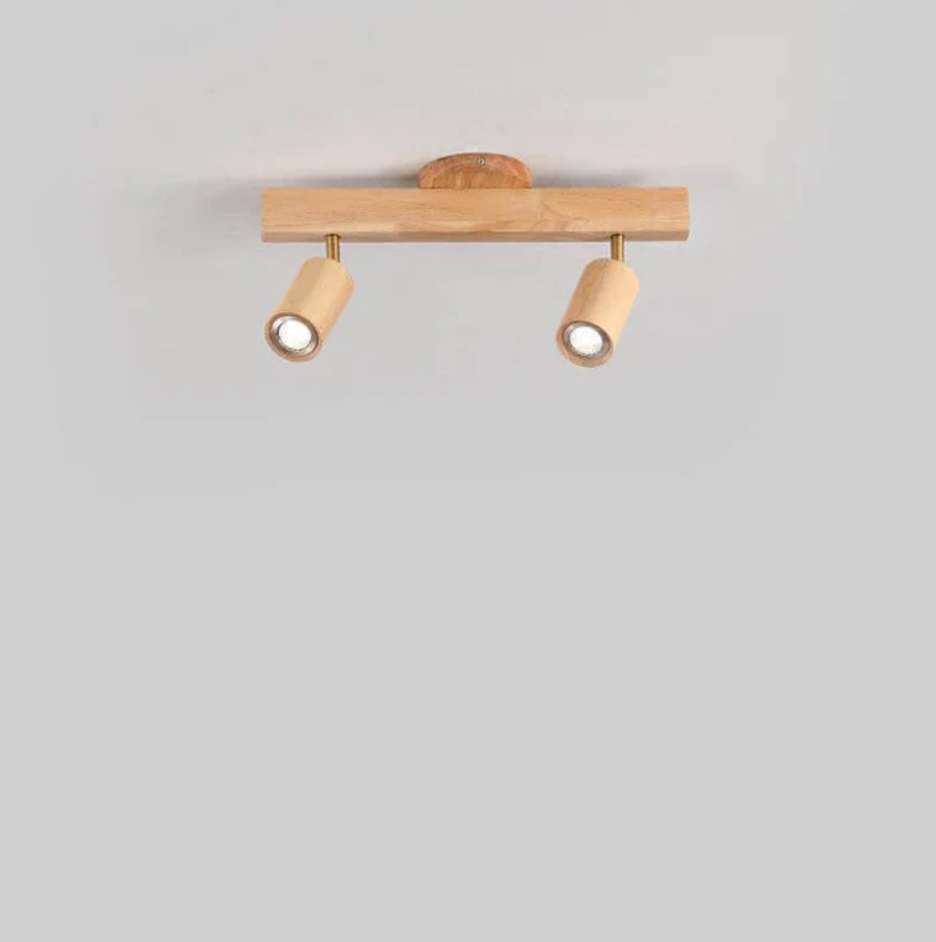 Wooden Spot Ceiling Light with Adjustable Spotlights – Scandinavian Style