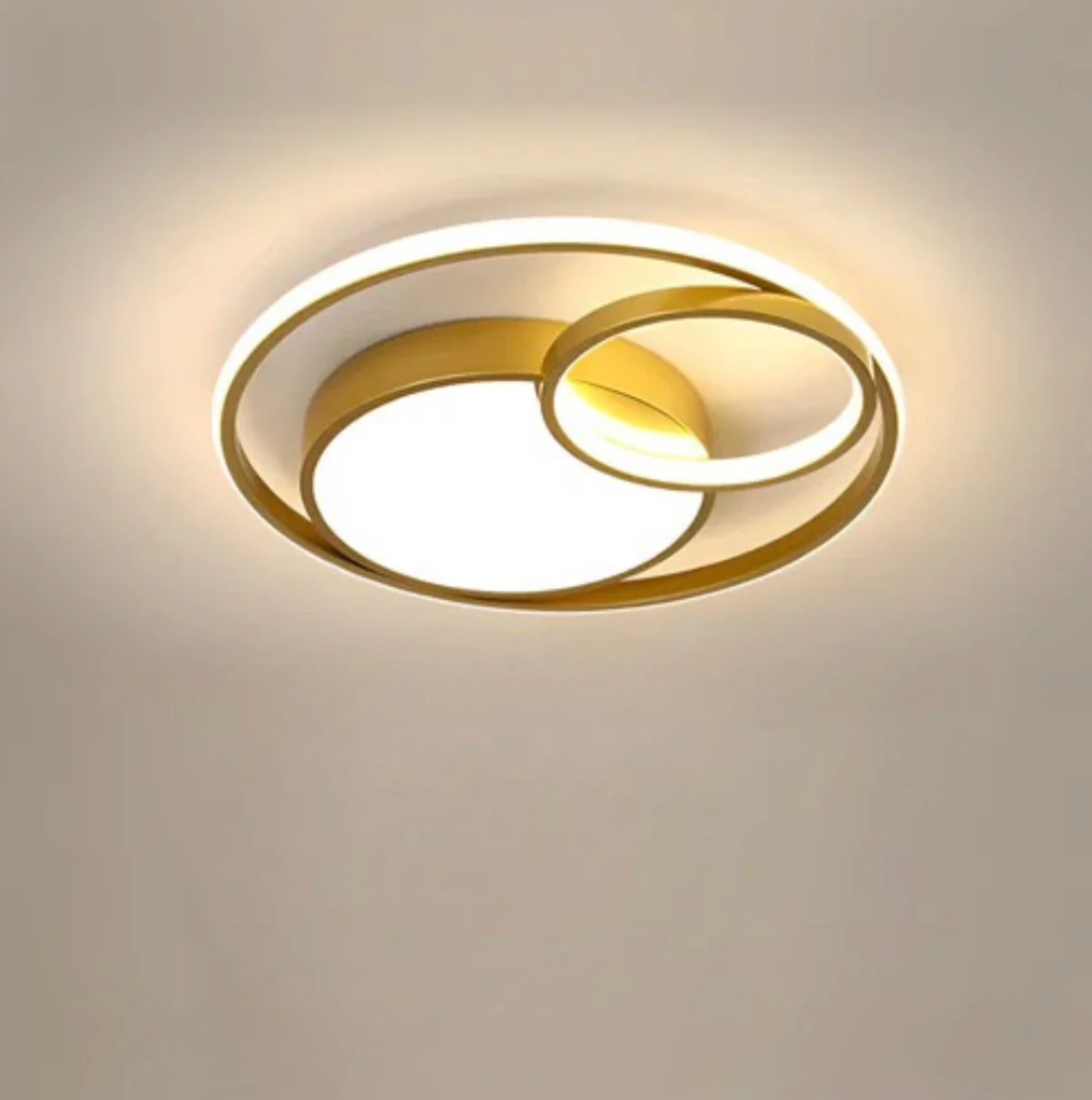 Modern LED Ring Ceiling Light – Geometric Designer Flush Mount
