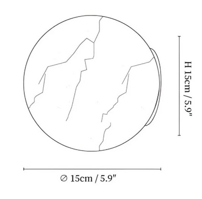 Marble Ball LED Wall Light – Modern Decorative Design