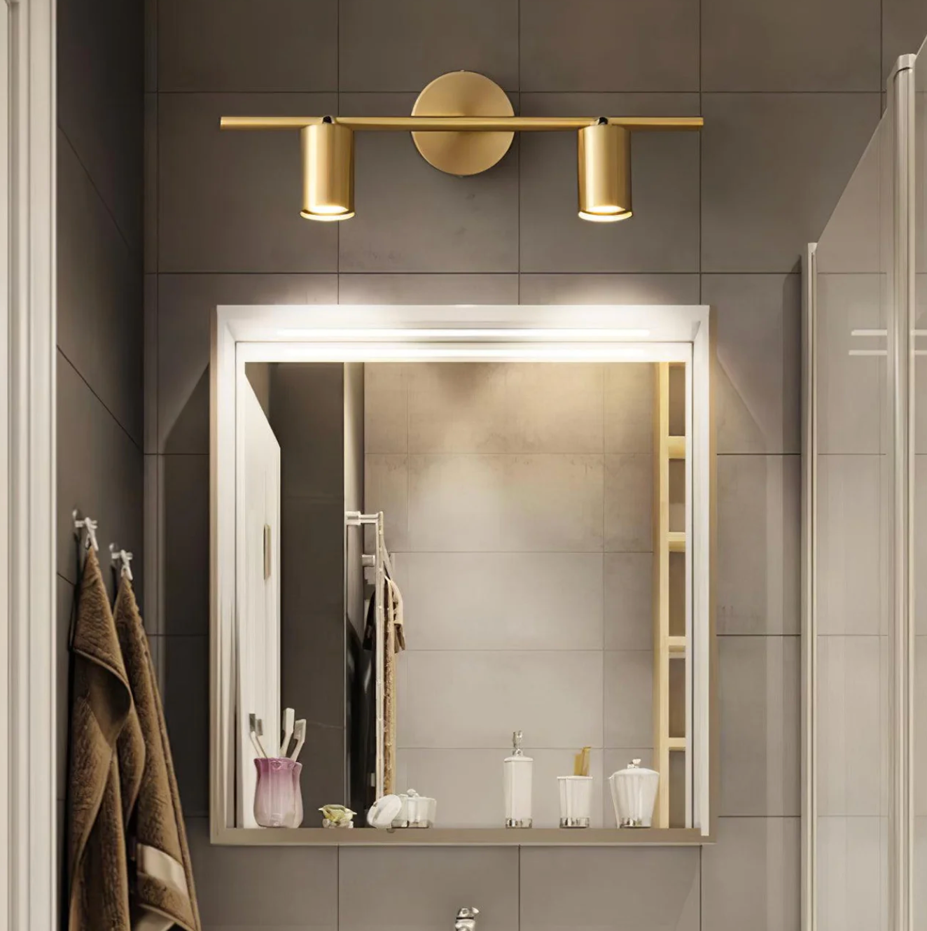 Modern LED Ceiling Light Bar with Adjustable Spotlights – 1/2/3/4 Spot