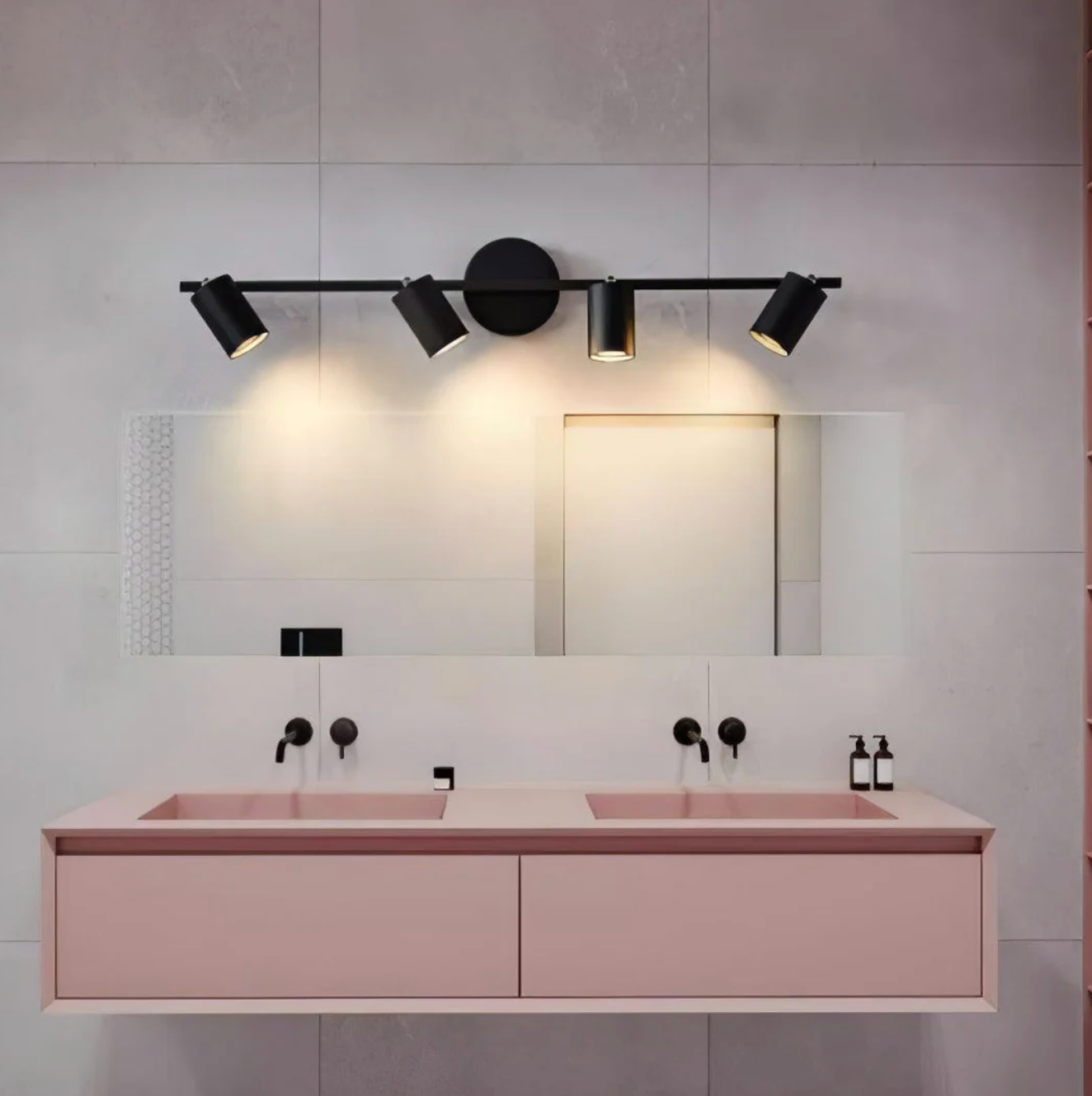 Modern LED Ceiling Light Bar with Adjustable Spotlights – 1/2/3/4 Spot