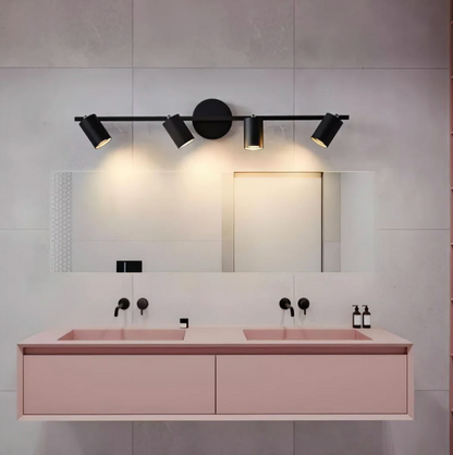 Modern LED Ceiling Light Bar with Adjustable Spotlights – 1/2/3/4 Spot