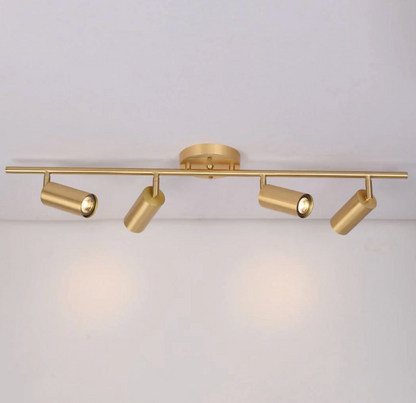 Modern LED Ceiling Light Bar with Adjustable Spotlights – 1/2/3/4 Spot