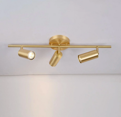 Modern LED Ceiling Light Bar with Adjustable Spotlights – 1/2/3/4 Spot