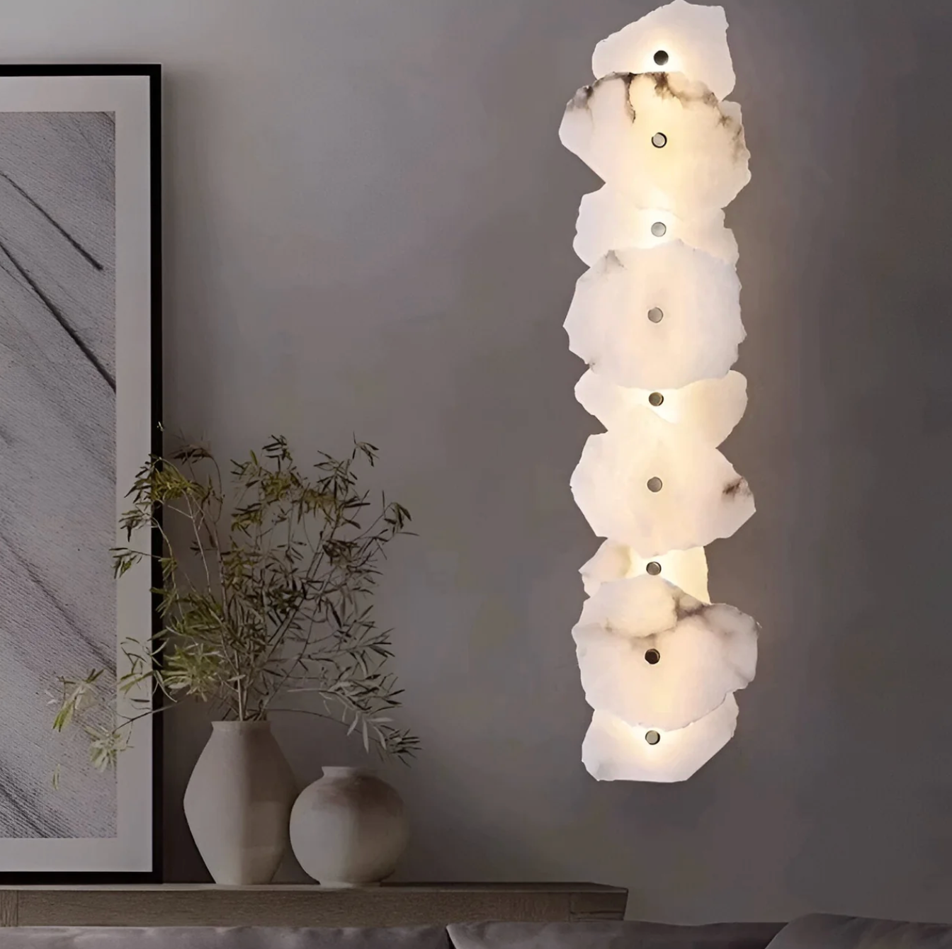 Organic LED Wall Light – Sculptural Decorative Design