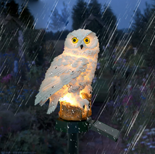 Solar Owl Garden Lantern with LED Light – Outdoor Decorative Lighting