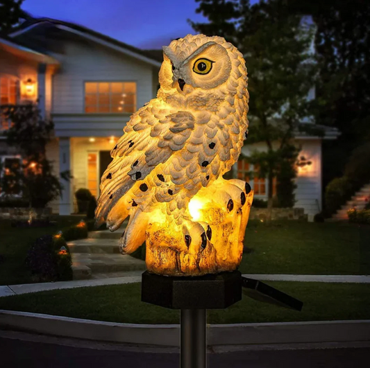 Solar Owl Garden Lantern with LED Light – Outdoor Decorative Lighting