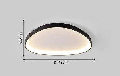 Asymmetric LED Ceiling Light – Modern Semi-Flush Mount