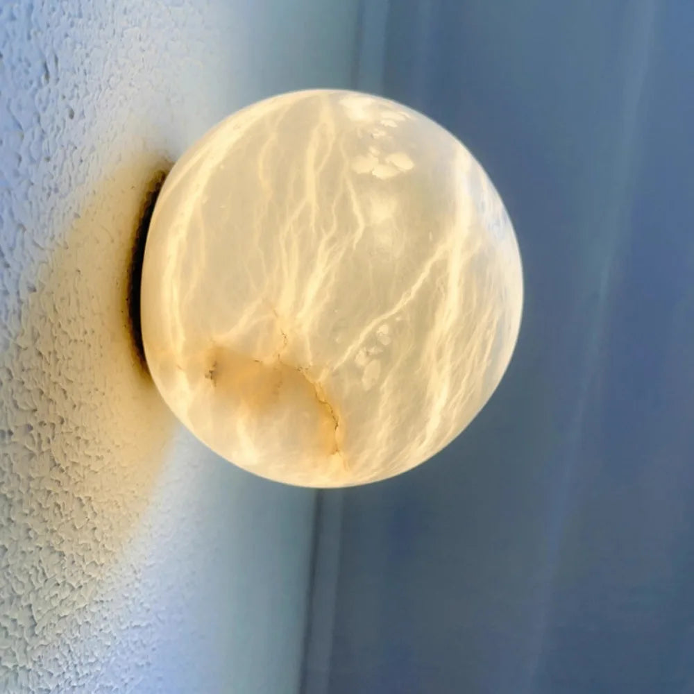 Marble Ball LED Wall Light – Modern Decorative Design