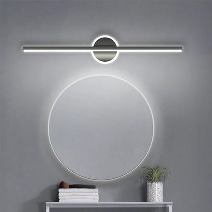 Modern LED Wall Light with Linear Design and Circular Accent – Contemporary Decorative Lighting
