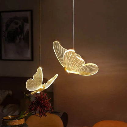 Butterfly-Shaped LED Pendant Light – Designer Lighting for Bedroom and Living Room