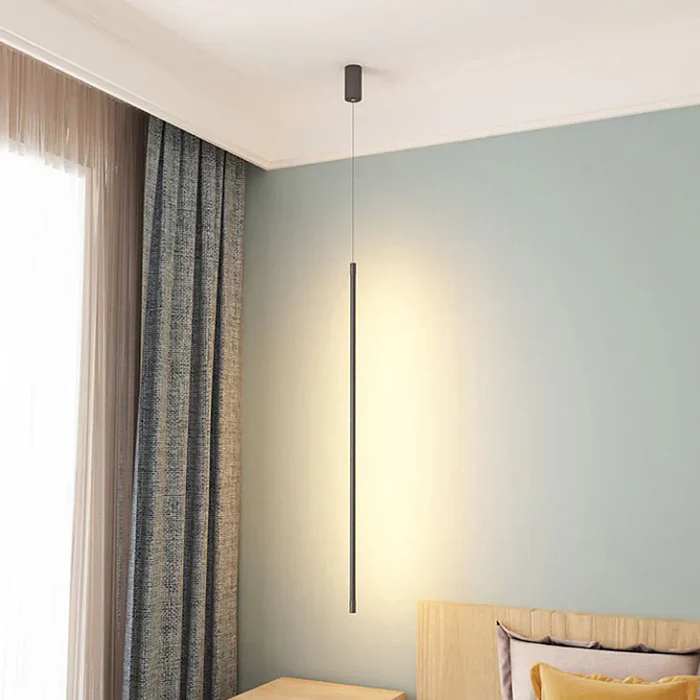 Slim Aluminium Linear Tube LED Ceiling Pendant - Arrielight