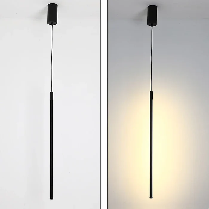 Slim Aluminium Linear Tube LED Ceiling Pendant - Arrielight