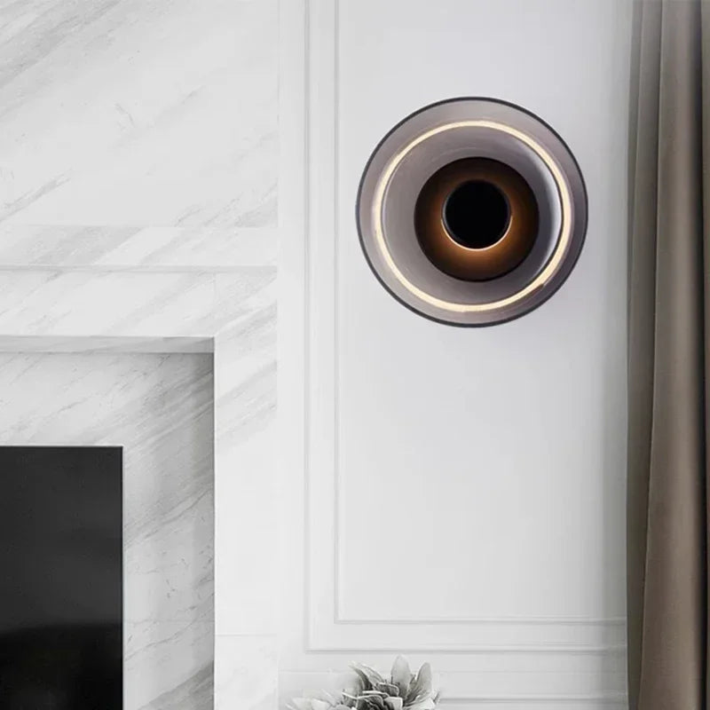 Modern Round Glass Wall Light