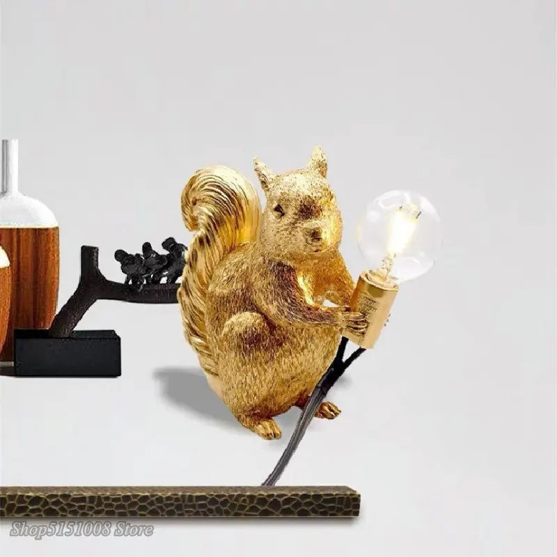 Squirrel LED Decorative Light – Designer Figure with Bulb, Indoor & Outdoor