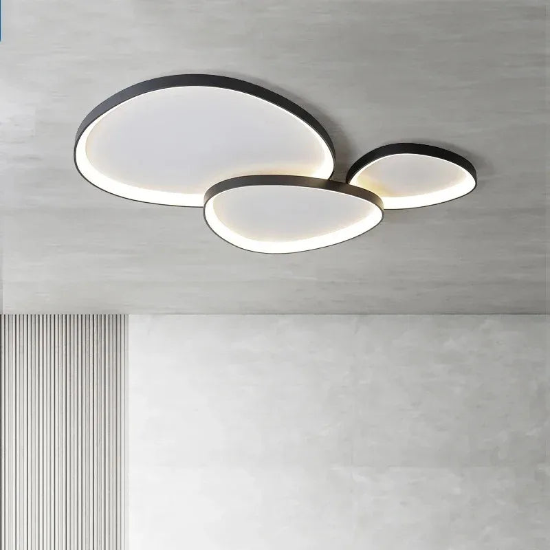 Asymmetric LED Ceiling Light – Modern Semi-Flush Mount
