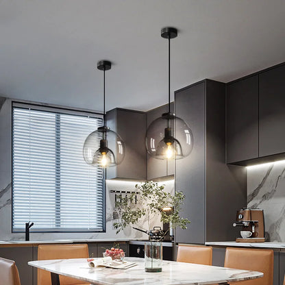 Glass Pendant Light – Industrial Double Shade Design