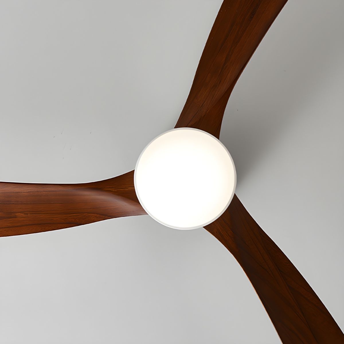 Scandinavian Wood Blade Ceiling Fan with LED Light - Arrielight