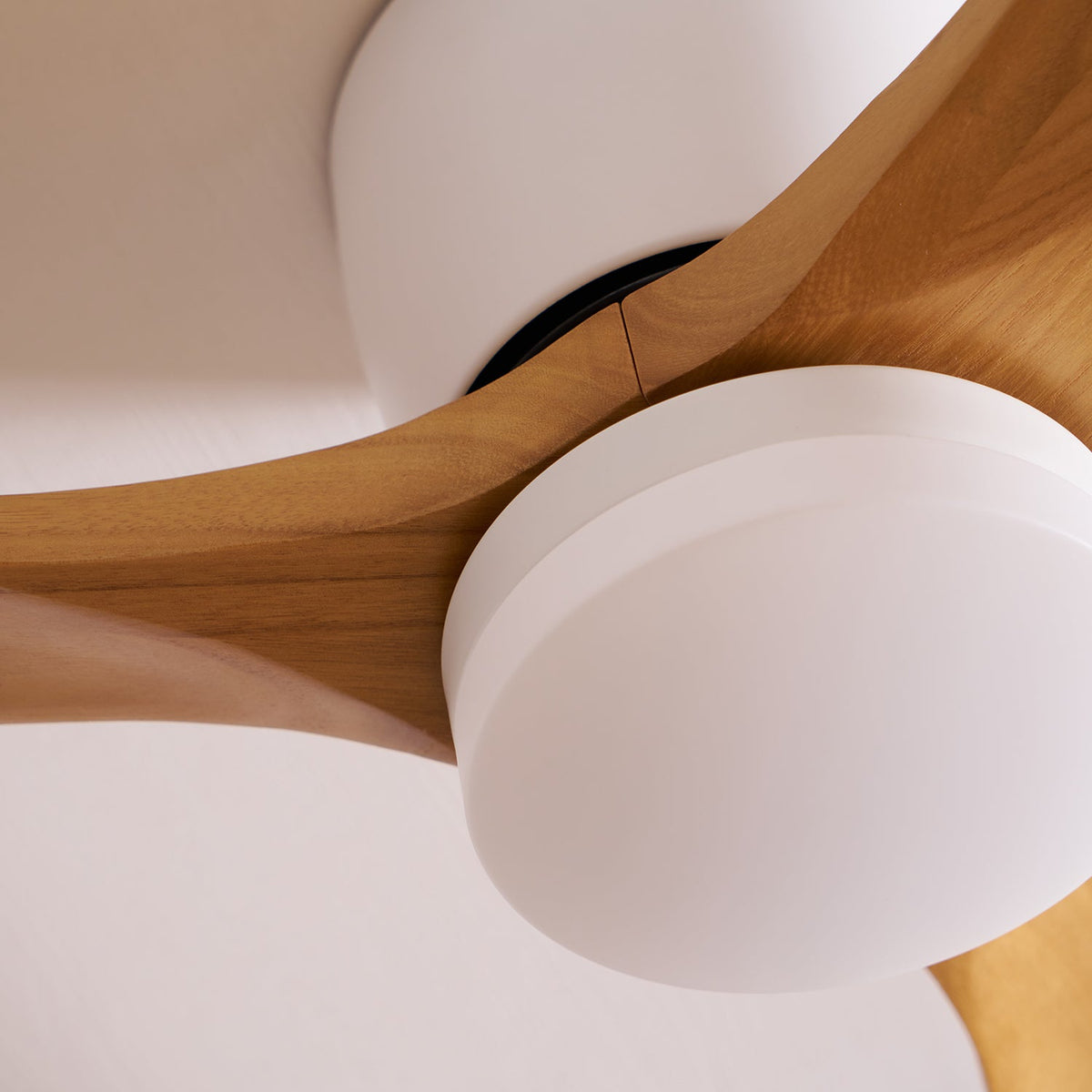 Scandinavian Wood Blade Ceiling Fan with LED Light - Arrielight